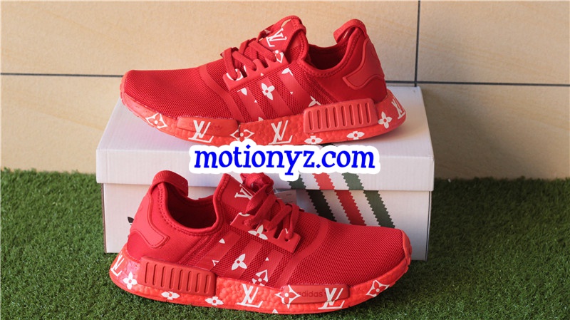 Real Boost Adidas NMD R1 Custom Red